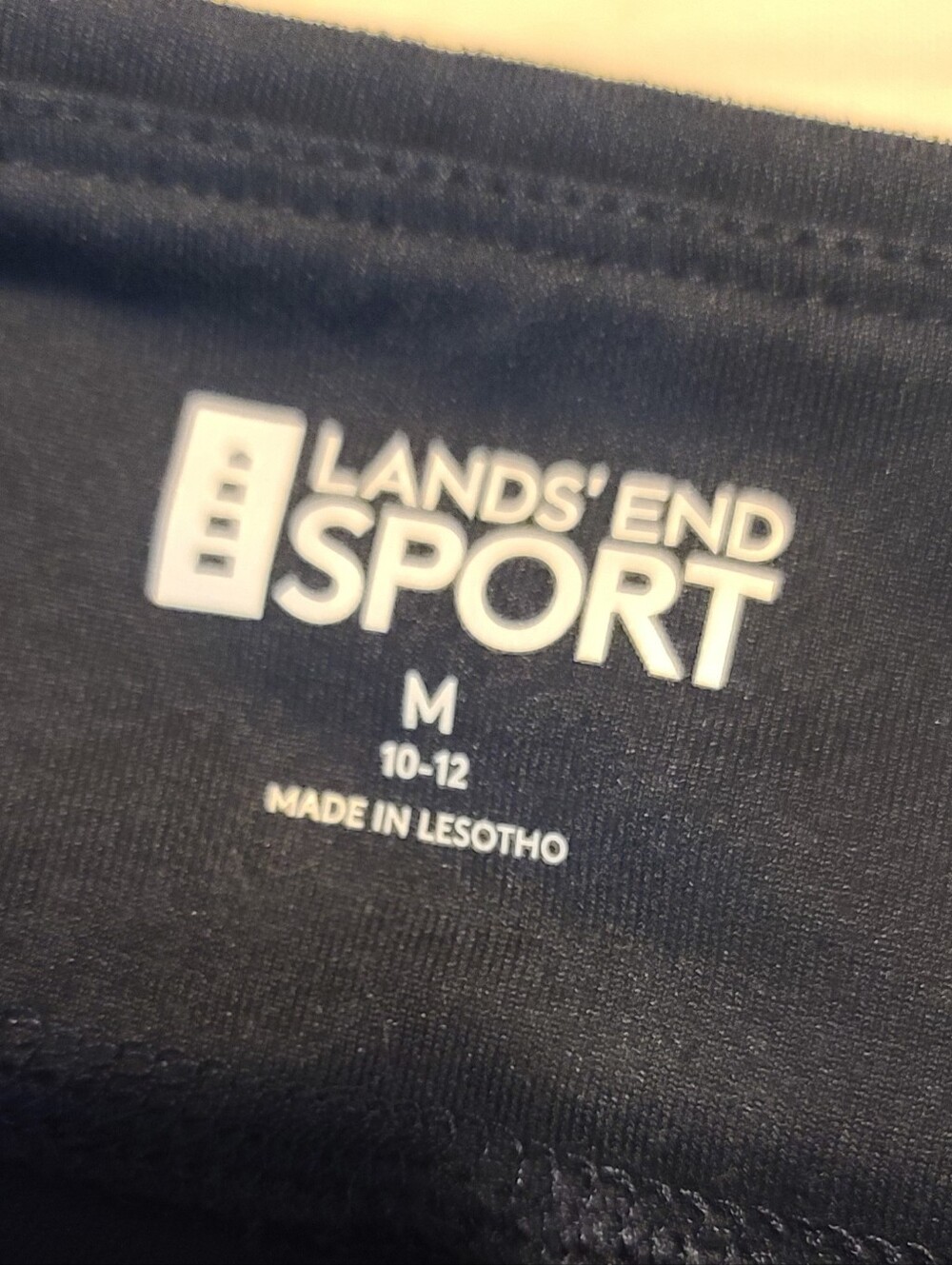 Lands' End Sport Women's Navy Pull-On Athleisure straight leg pants M - Picture 2 of 7